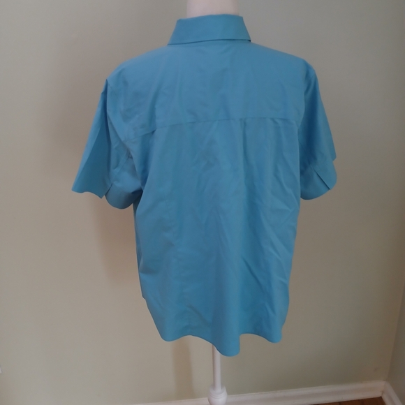 Talbots Vintage Short Sleeve Button Front Shirt - Picture 3 of 5